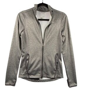 Nike Dri Fit XS Full Zip Retro Athletic Track‎ Running Jacket Thumbholes Fitness